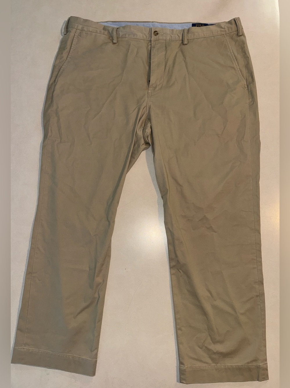 Polo Ralph Lauren Men’s Chino Pants 42x29 Khaki Tan Preppy Office Work